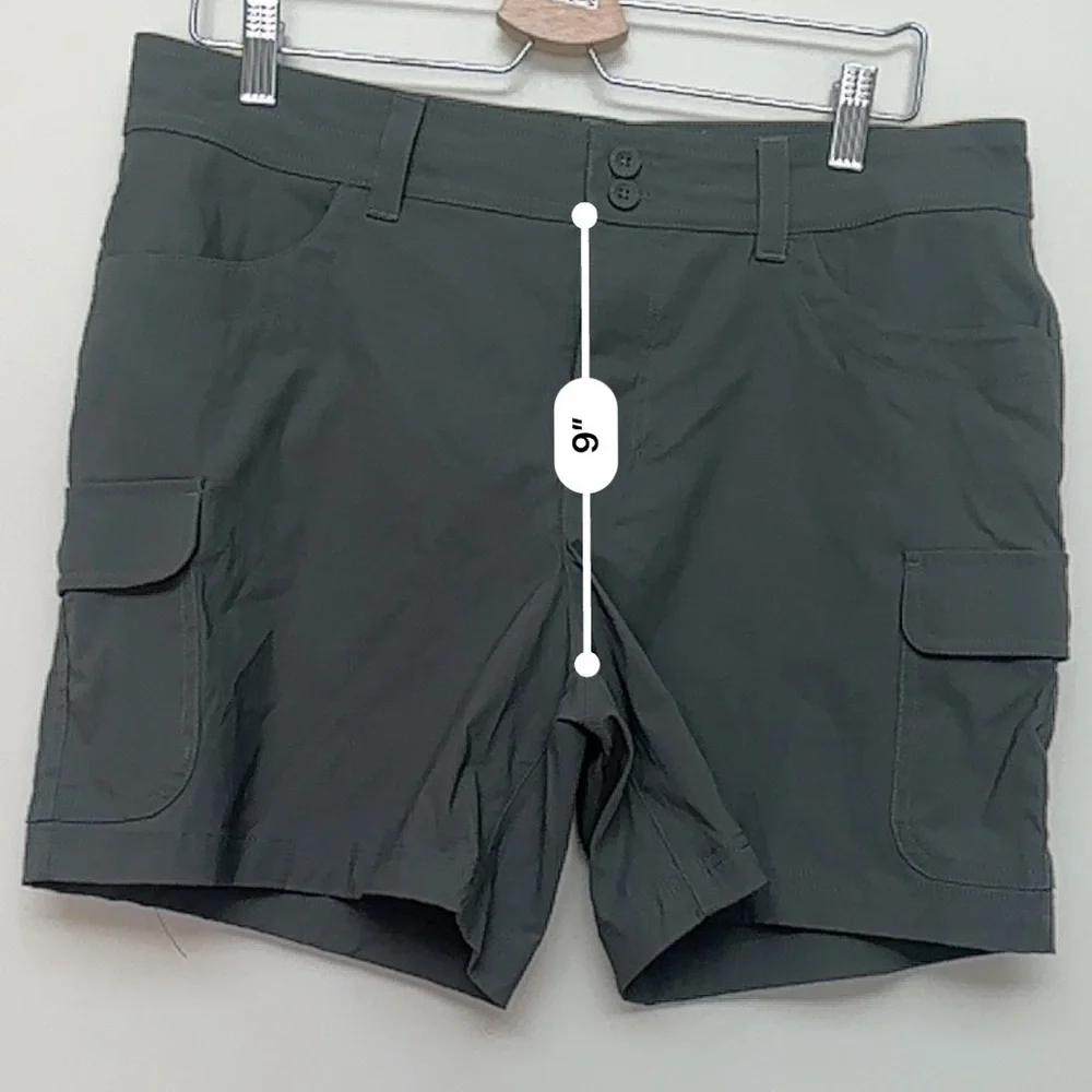 Eddie Bauer Women’s Summer Trail Cargo Shorts Olive Green Size 12 - Picture 6 of 8